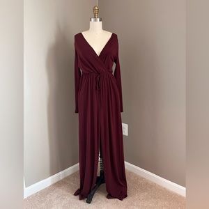 BCBGeneration jumpsuit in burgundy